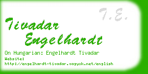 tivadar engelhardt business card